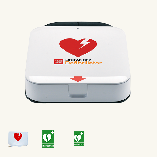 Hjärtstartarpaket Lifepak CR2 med väggfäste, HLR dockor & hjärtstartare. Fri frakt över 800 kr, alltid med snabb leverans.