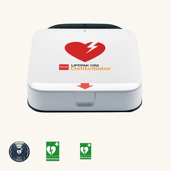 Hjärtstartarpaket Lifepak CR2 med värmeskåp (-20 C), HLR dockor & hjärtstartare. Fri frakt över 800 kr, alltid med snabb leverans.