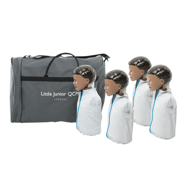 Little Junior QCPR 4 st, mörk hud inkl. väska, HLR dockor & hjärtstartare. Fri frakt över 800 kr, alltid med snabb leverans.