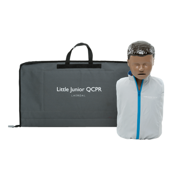 Little Junior QCPR, mörk hud, inkl. väska, HLR dockor & hjärtstartare. Fri frakt över 800 kr, alltid med snabb leverans.