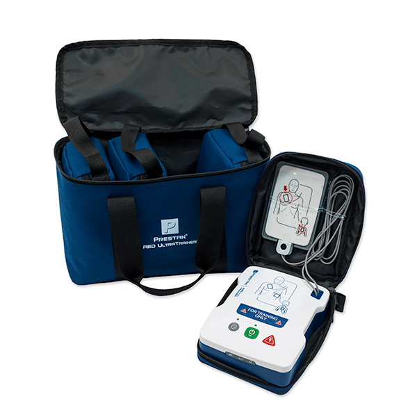 Prestan AED UltraTrainer, 4-pack, tvåspråkig inkl. väska, HLR dockor & hjärtstartare. Fri frakt över 800 kr, alltid med snabb leverans.